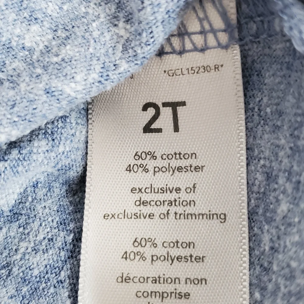 5/$25 OshKosh B'gosh Blue and Orange Kids Raglan Shirt Boys Size 2T